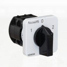 Кулачковий перемикач GC 40A 2P схема 52 (1-0-2)