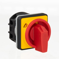 Кулачковий перемикач GC 16A 2P схема 91 (0-1) жовто-червоний