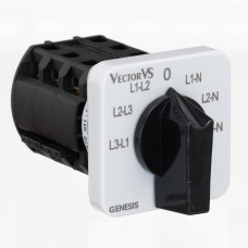 Кулачковий перемикач GC 16A схема 66 (лін. напр./фаз. напр.)